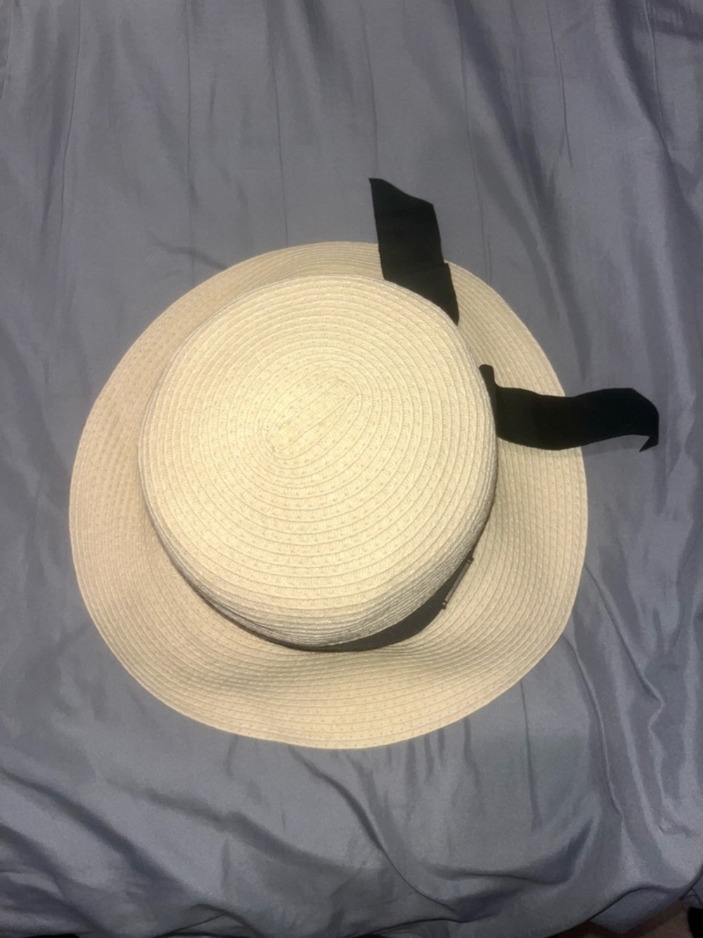 Sun Hat with Black Ribbon (From Hawaii)